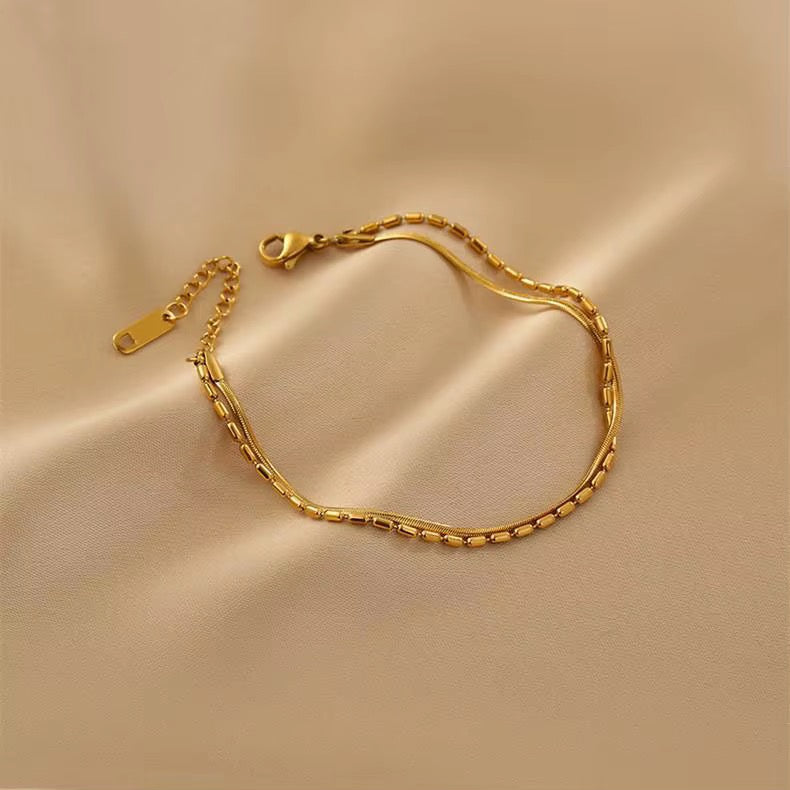 The Estelle Double Chain Bracelet