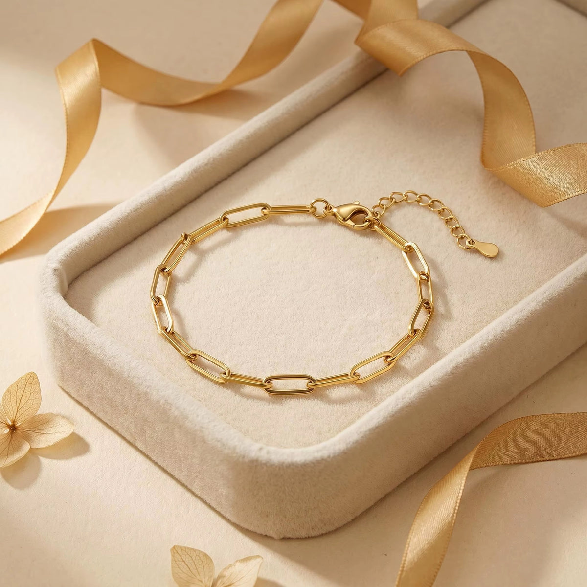 The Aurelia Paperclip Chain Bracelet
