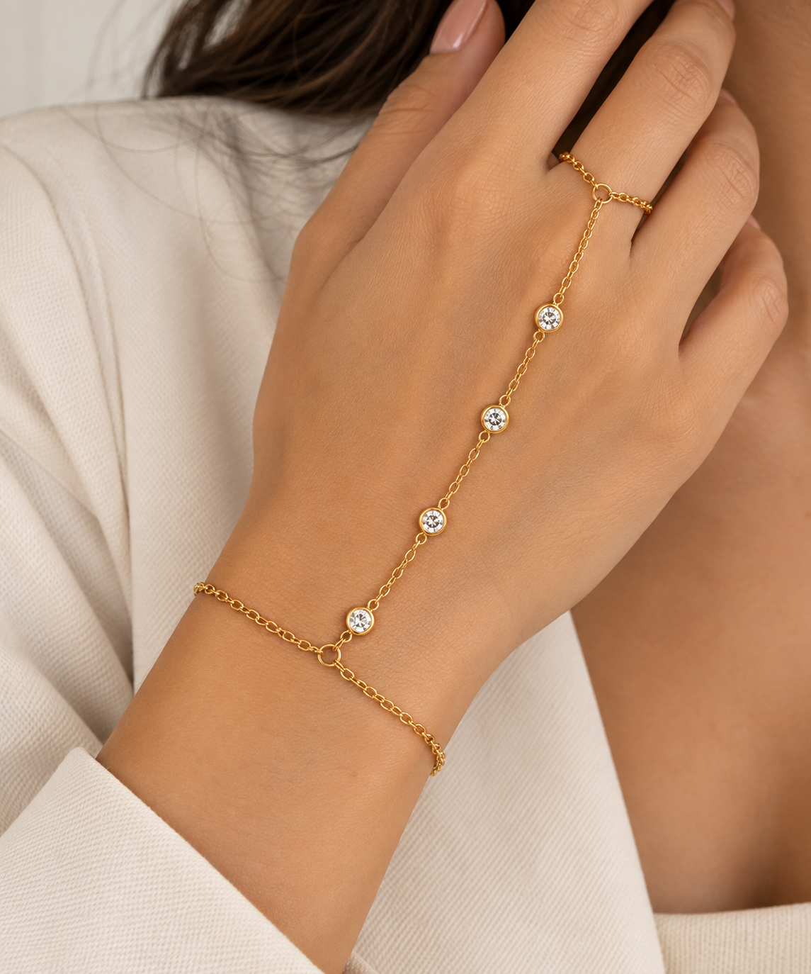 The Crystal Hand Chain