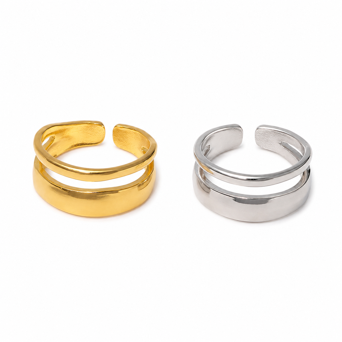 The Double Line Ring
