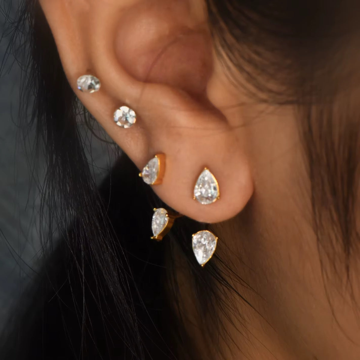 The Teardrop Studs