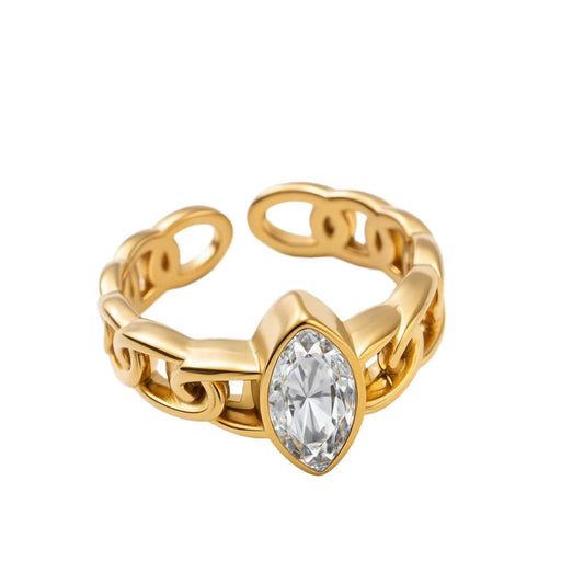 The Marquise Link Ring