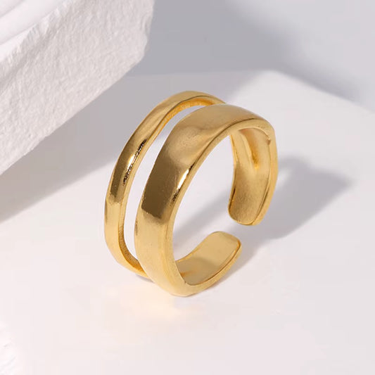 The Double Line Ring