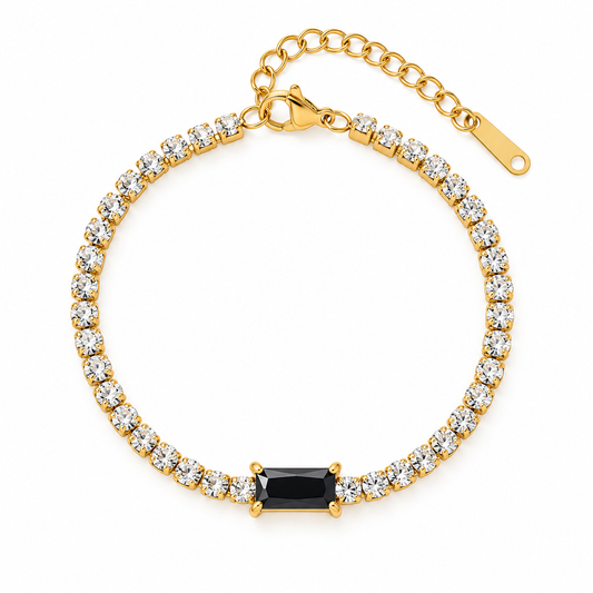 The Noir Tennis Bracelet